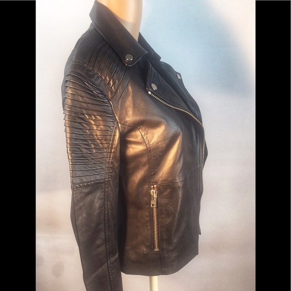 PRICE DROP! Barney’s Originals Leather Moto Jacket - Picture 5 of 8